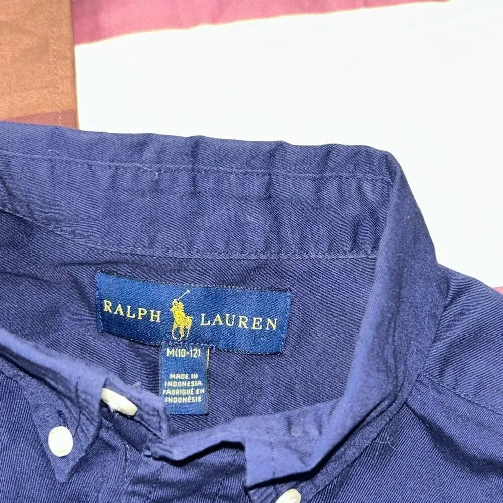 Ralph Lauren boys button down dress shirt lot sz 10/12
